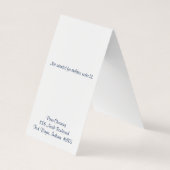 愛国的なスターストライプズ&イヤリングディスプレイカード 名刺 (裏面)