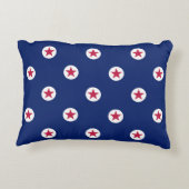 愛国的なスターストライプズNAMEホームデコールおもしろい アクセントクッション (裏面)