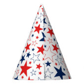 愛国的なスターパーティー帽子 パーティーハット (裏面)