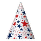 愛国的なスターパーティー帽子 パーティーハット (左)