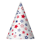 愛国的なスターパーティー帽子 パーティーハット (左)
