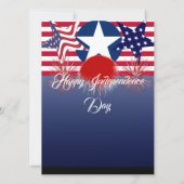 愛国的なスター4th 7月フィレクラッカーBBQパーティー 招待状 (裏面)