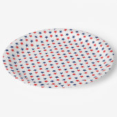 愛国的なスター7月4日の紙プレート☆★☆★☆ ペーパープレート (アングル)