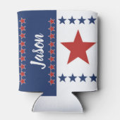 愛国的なスター&ストライプクーラーボックス 缶クーラー (裏面)