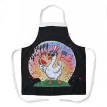 愛国的なスター&ストライプズ7月のキッチンアプロ4th