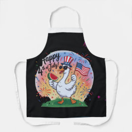 愛国的なスター&ストライプズ7月のキッチンアプロ4th エプロン