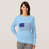 愛国的なスノーモービル Tシャツ (正面フル)