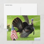 愛国的なターキーの行進 ポストカード (正面/裏面)