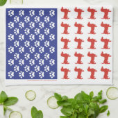 愛国的なダックスシャント・ドキシ キッチンタオル (折り畳み)