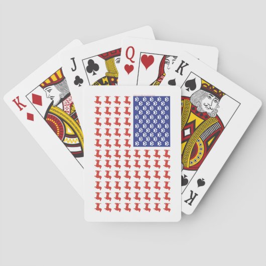 愛国的なダックスシャント・ドキシ トランプ (裏面)