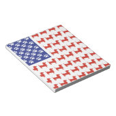 愛国的なダックスシャント・ドキシ ノートパッド (アングル)