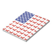 愛国的なダックスシャント・ドキシ ノートパッド (回転)