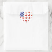 愛国的なダックスシャント・ドキシ ハートシール (バッグ)