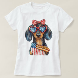 愛国的なダックスフント Tシャツ