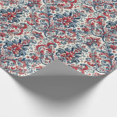 愛国的なダマスクラッピング紙 ラッピングペーパー (角)