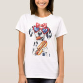 愛国的なダルメシアン Tシャツ (正面)
