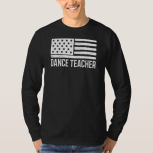 愛国的なダンス先生7月4日米国国旗 Tシャツ