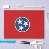 愛国的なティッシュペーパーでテネシー州旗 薄葉紙 (クラフト)