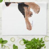 愛国的なテリアパピー キッチンタオル (折り畳み)