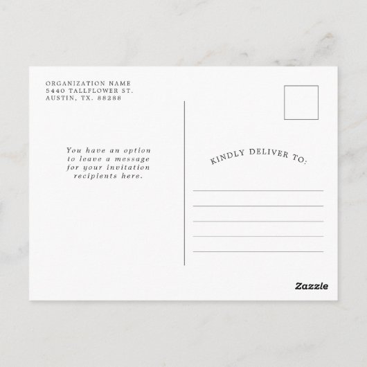 愛国的なテーマのイベントアメリカ国旗招待状P ポストカード (裏面)