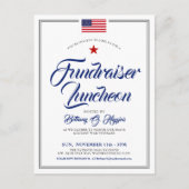 愛国的なテーマのイベントアメリカ国旗招待状P ポストカード (正面)