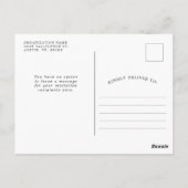 愛国的なテーマのイベント アメリカ国旗 ご招待 ポストカード (裏面)