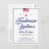 愛国的なテーマのイベント アメリカ国旗 招待状 (正面/裏面)