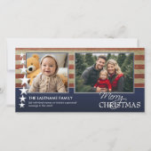 愛国的なテーマ付きの休日の写真カード シーズンカード (正面)