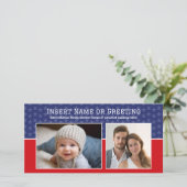 愛国的なテーマ写真 – インスタントダウンロードオプション シーズンカード (スタンド正面)