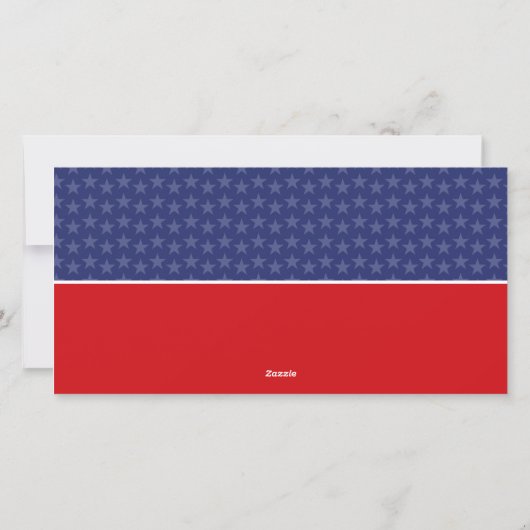 愛国的なテーマ写真 – インスタントダウンロードオプション シーズンカード (裏面)