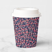 愛国的なトップハット 紙コップ (右)