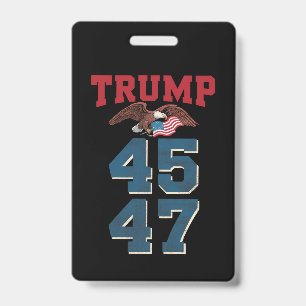 愛国的なトランプが45と47に勝利 トランプ勝利 トランプが勝つ バッジ