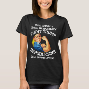 愛国的なトランプ支持者 アメリカ政治 Tシャツ