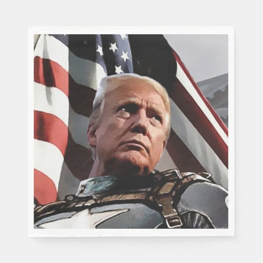 愛国的なトランプ スタンダードランチョンナプキン (正面)