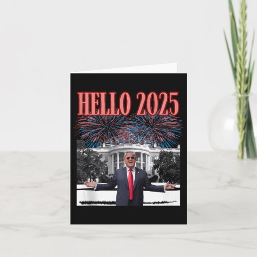 愛国的なトランプ 2025年新年 共和党 カード (正面)