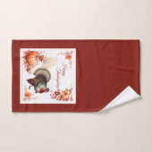 愛国的なトルコの感謝祭 ハンドタオル (ハンドタオル)