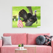 愛国的なトルコの支柱 キャンバスプリント (インサイチュ (リビング))