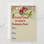 愛国的なトルコパーティの招待状 招待状 (裏面)