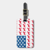 愛国的なドイツの羊飼い ラゲッジタグ (正面縦)