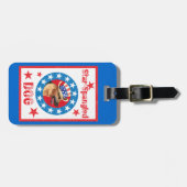 愛国的なドイツの羊飼い ラゲッジタグ (正面横)