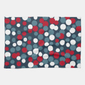 愛国的なドットのキッチンタオル キッチンタオル (横)
