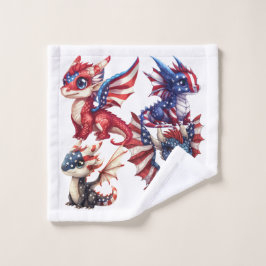 愛国的なドラゴン ウォッシュタオル
