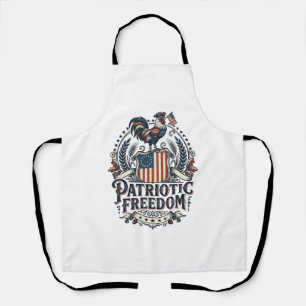 愛国的なニワトリ飼育者ベクターグラフィックTシャツ_1 エプロン