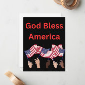 愛国的なノテカード、カスタマイズ可能 ノートカード (正面/裏面インサイチュ)