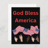 愛国的なノテカード、カスタマイズ可能 ノートカード (正面/裏面)