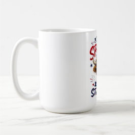 愛国的なハイランドカウの面白いコーヒーマグ コーヒーマグカップ