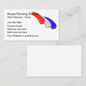 愛国的なハウスペインター絵を描ブラシストローク 名刺 (正面/裏面)