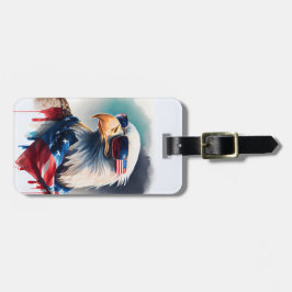 愛国的なハゲワシ ラゲッジタグ