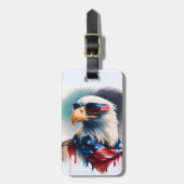 愛国的なハゲワシ ラゲッジタグ (正面縦)