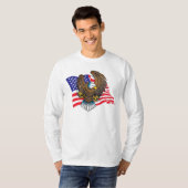 愛国的なハゲワシ Tシャツ (正面フル)